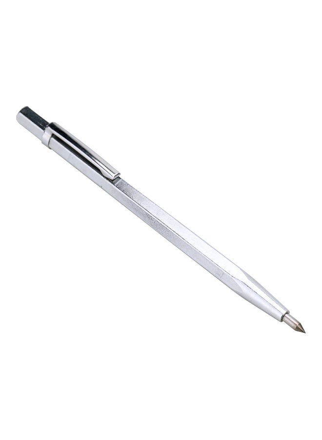 Glass Cutter Hard Metal Lettering Pen Silver 14.40x1.2x1.2cm - Image 4
