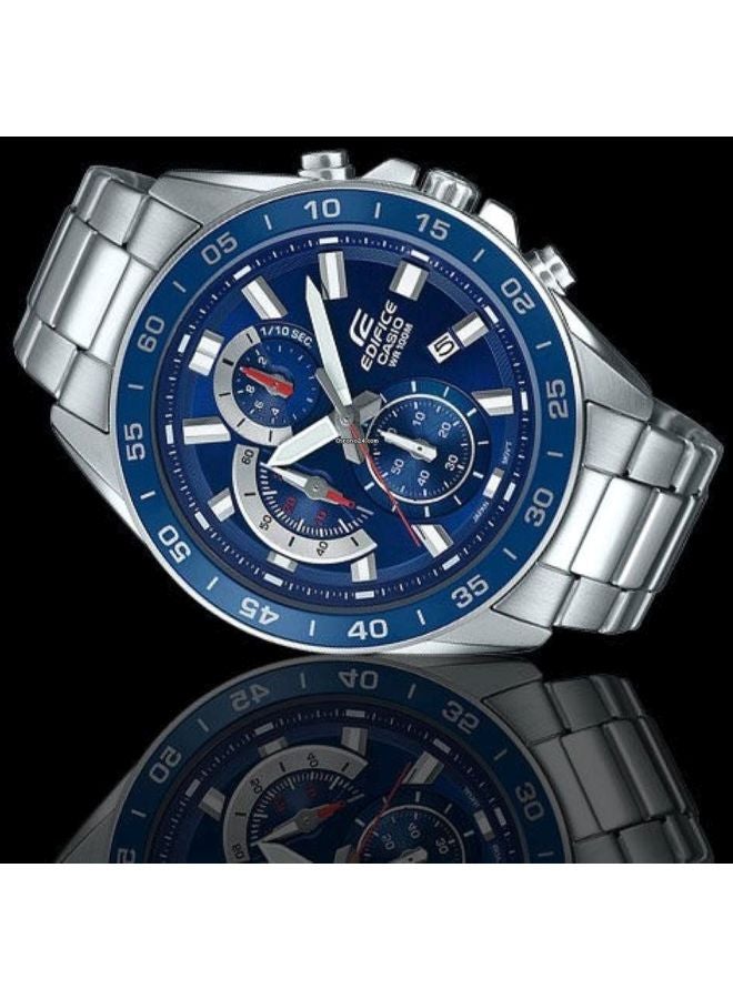 CASIO - Men's Edifice Watch EFV-550D-2AVUDF - 47 mm - Silver - Image 1