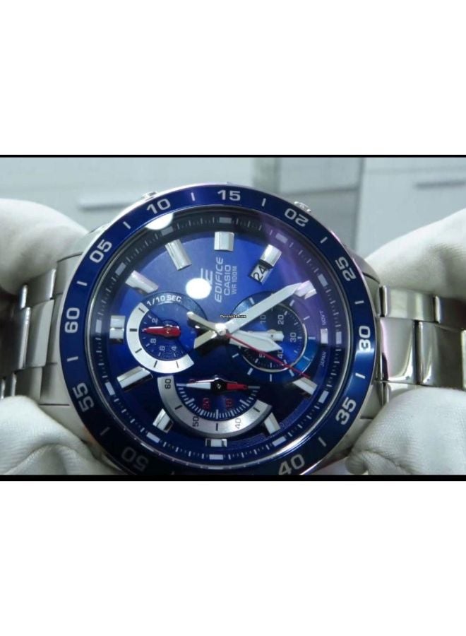 CASIO - Men's Edifice Watch EFV-550D-2AVUDF - 47 mm - Silver - Image 1