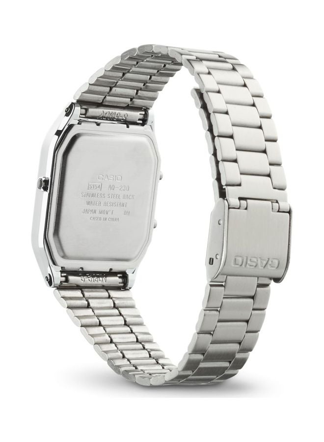 CASIO Men's Stainless Steel Analog & Digital Watch Aq-230A-7Dmqyes - 28 mm - Silver - Image 3