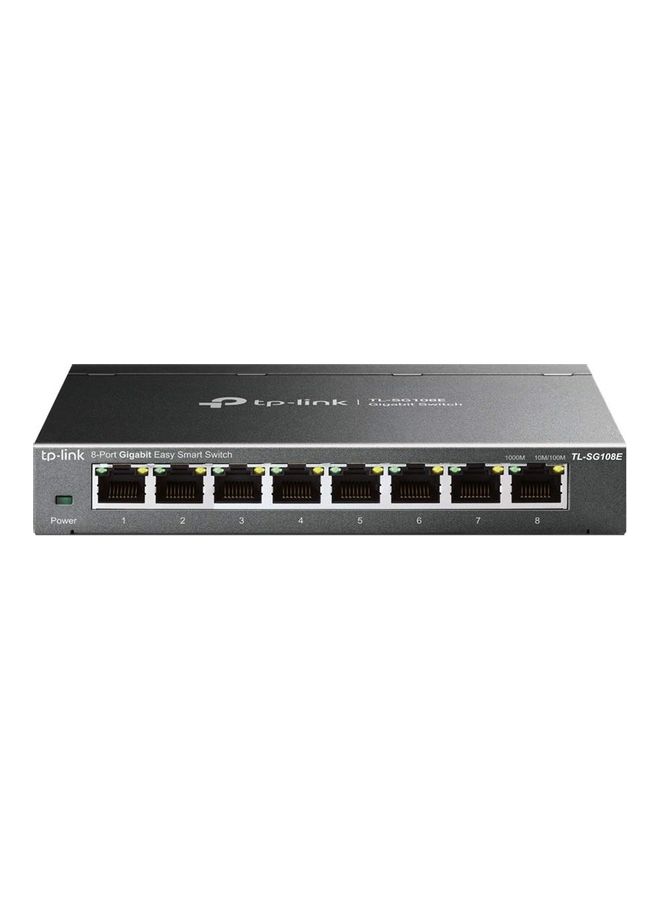 TP-LINK - 8-Port Easy Smart Switch Black - Image 1