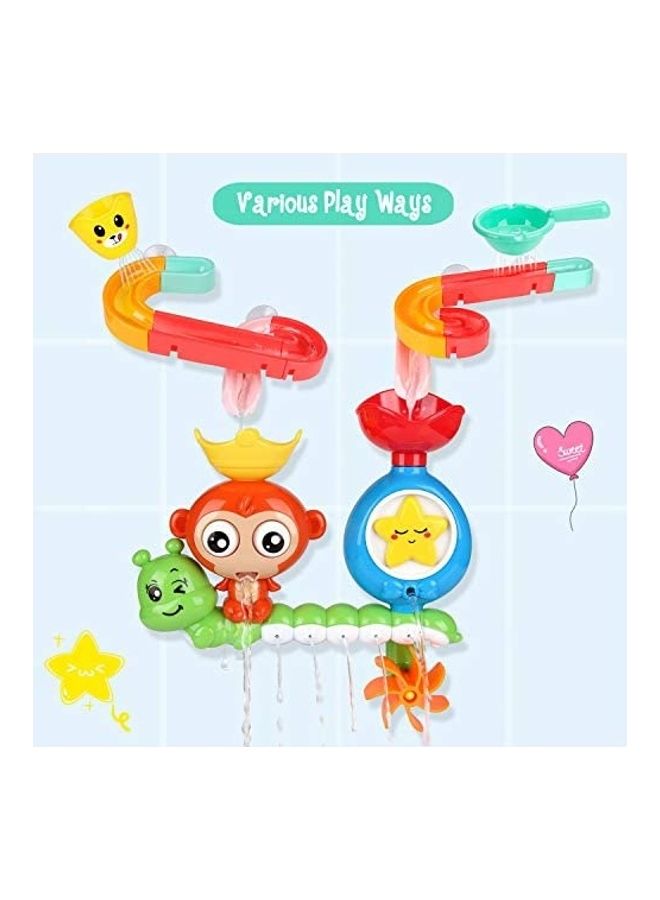 BBLIKE Bathtub Toy with Waterfall Station and Diy Ball Track - Image 2