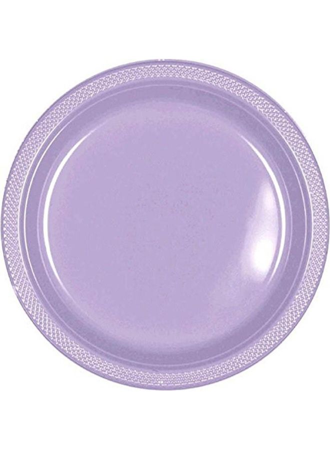 Amscan 20-Piece Lavender Plastic Plates