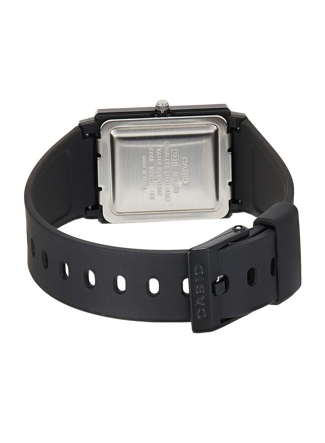 CASIO Men's MQ-38-7ADF StAndard Analog Black Resin Strap Watch - 35 mm - Black  - Image 2