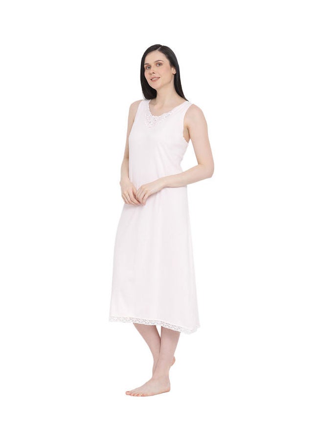 BYC - Lace Detail Maxi Nightdress Slip Pink - Image 1