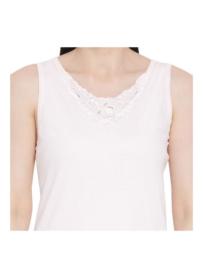 BYC - Lace Detail Maxi Nightdress Slip Pink - Image 1