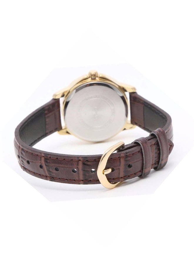 CASIO - Men's Water Resistant Analog Watch MTP-V004GL-9AUDF - 42 mm - Brown - Image 1