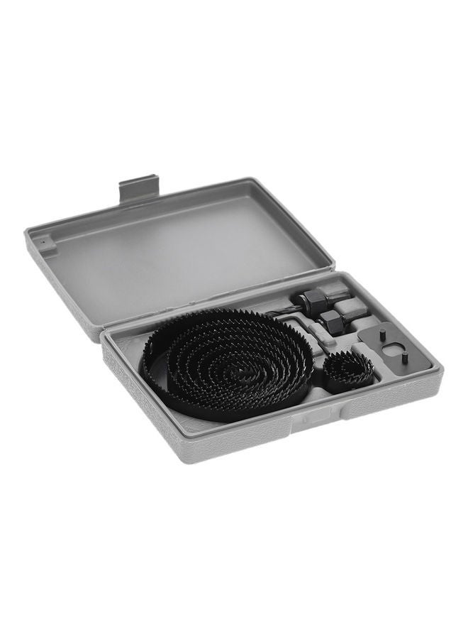 16-Piece Hole Saw Kit Metal Cutter Set Black  - Image 4