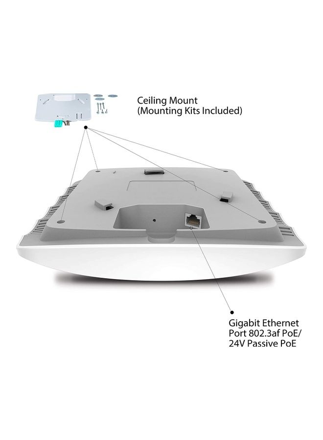 تي بي لينك Dual Band Wireless Ceiling Mount Access Point White - Image 2
