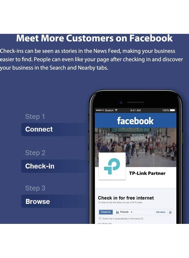 تي بي لينك Dual Band Wireless Ceiling Mount Access Point White - Image 4