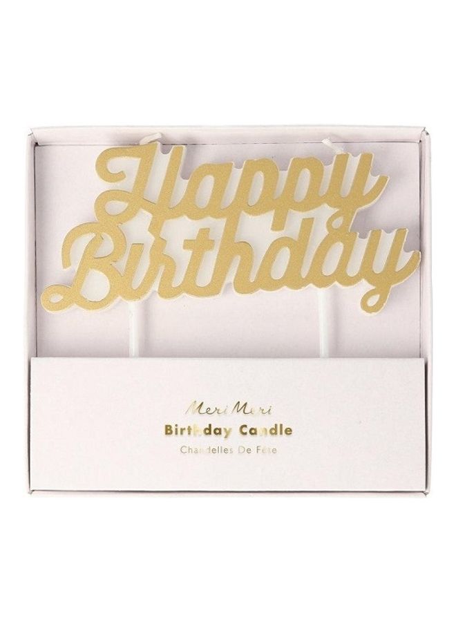 Meri Meri Happy Birthday Candle 