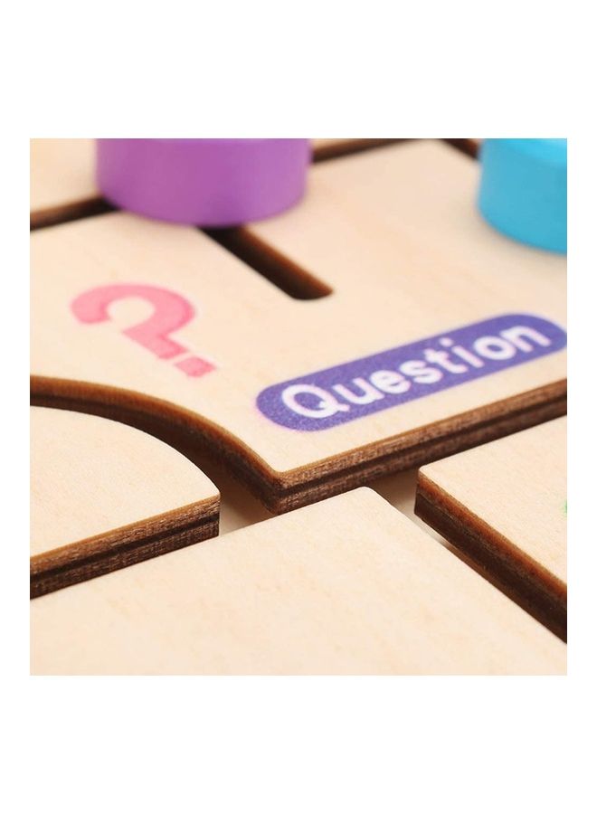 English Alphabet Wooden Maze Puzzle Board Game - Image 5