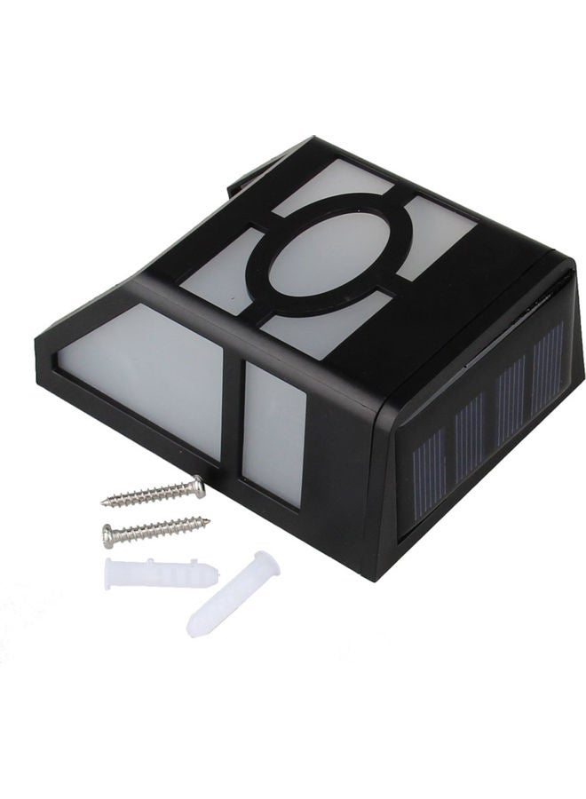 Wall Mount Fence Lights Solar Powered LED Light Sensor Yellow - Image 2