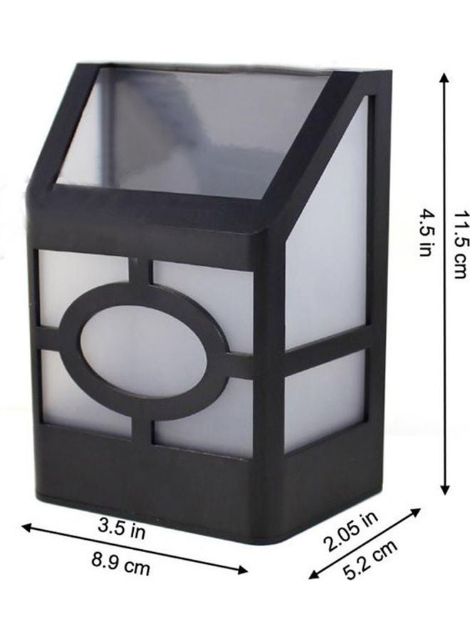 Wall Mount Fence Lights Solar Powered LED Light Sensor Yellow - Image 5