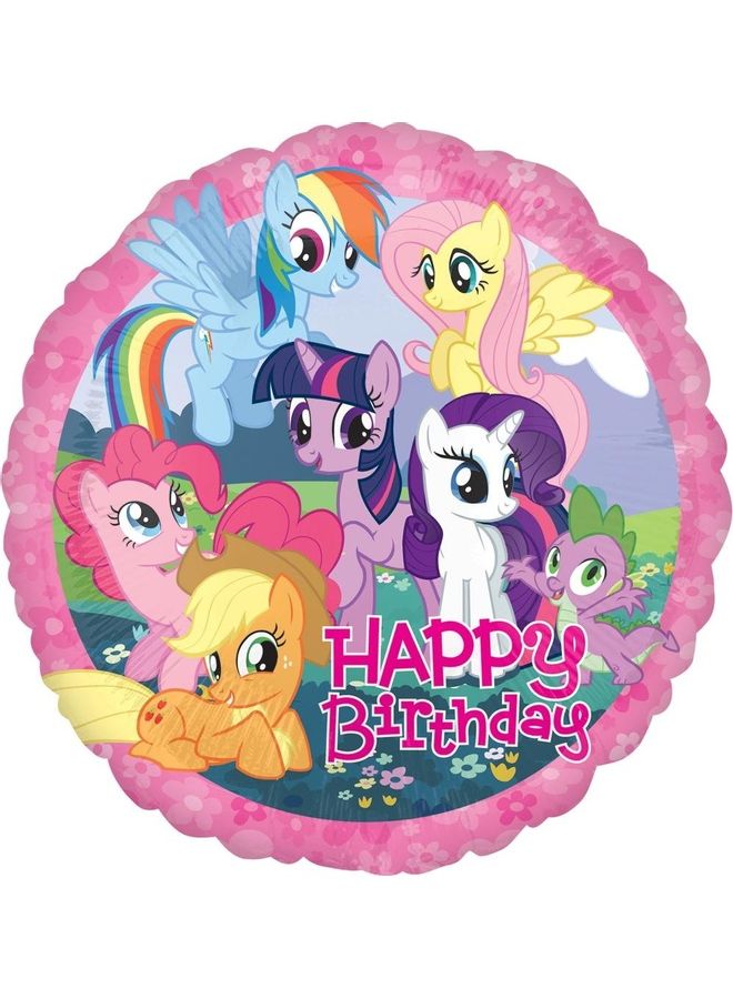 بالون من القصدير مطبوع بعبارة "My Little Pony"