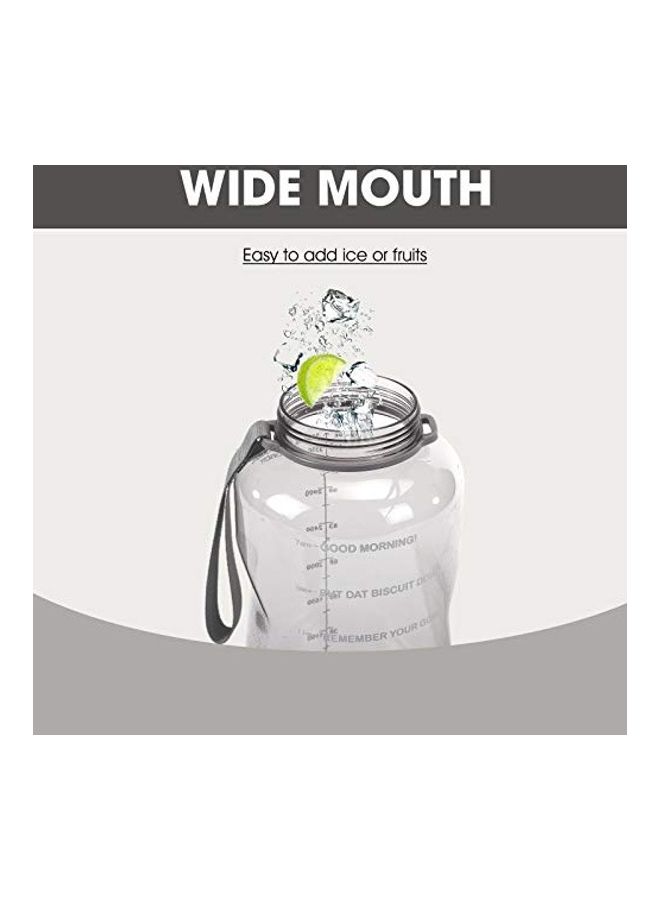 Motivational Time Marker Water Bottle Grey  - Image 3