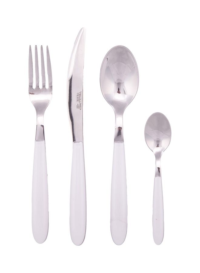 4-Piece Cutlery Set White/Silver - v1619713543/N47038230A_1