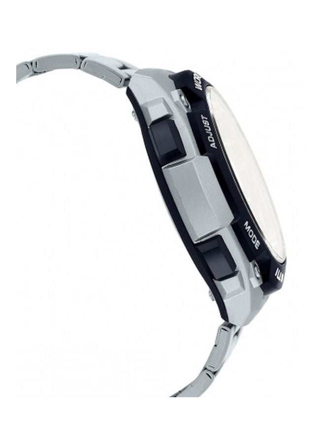 كاسيو ساعة يد شبابية رقمية مقاومة للماء طراز AE-3000WD-1AV - 57 مم - لون فضي للرجال - Image 4