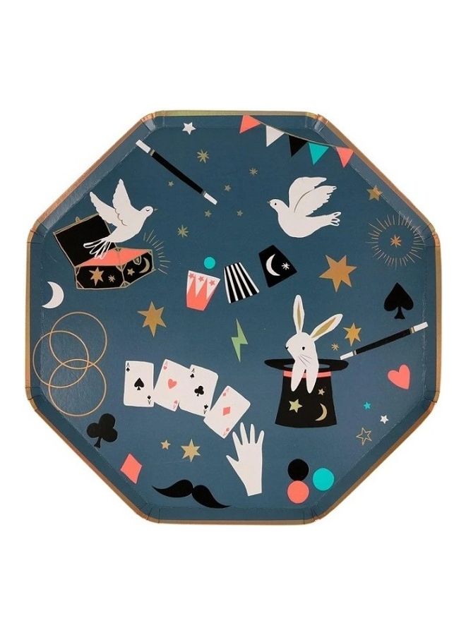 Meri Meri Pack Of 8 Magic Dinner Plates 