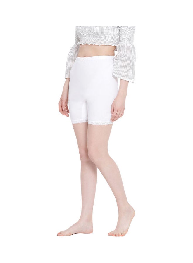 BYC - High Waist  Slim Comfortable Inner Shorts Ivory - Image 1