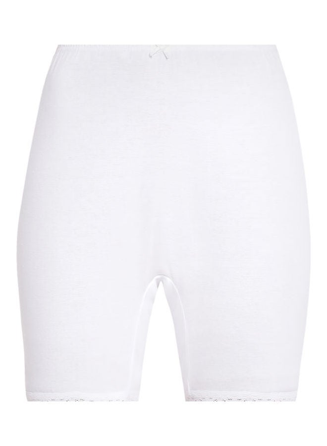 BYC - High Waist  Slim Comfortable Inner Shorts Ivory - Image 1