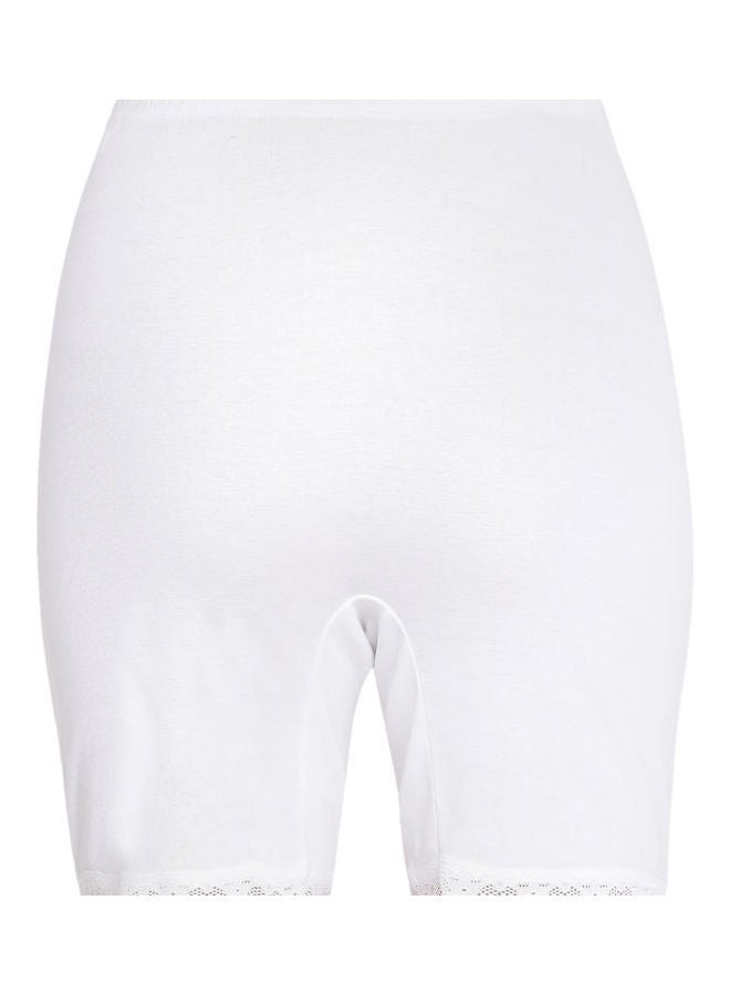 BYC - High Waist  Slim Comfortable Inner Shorts Ivory - Image 1