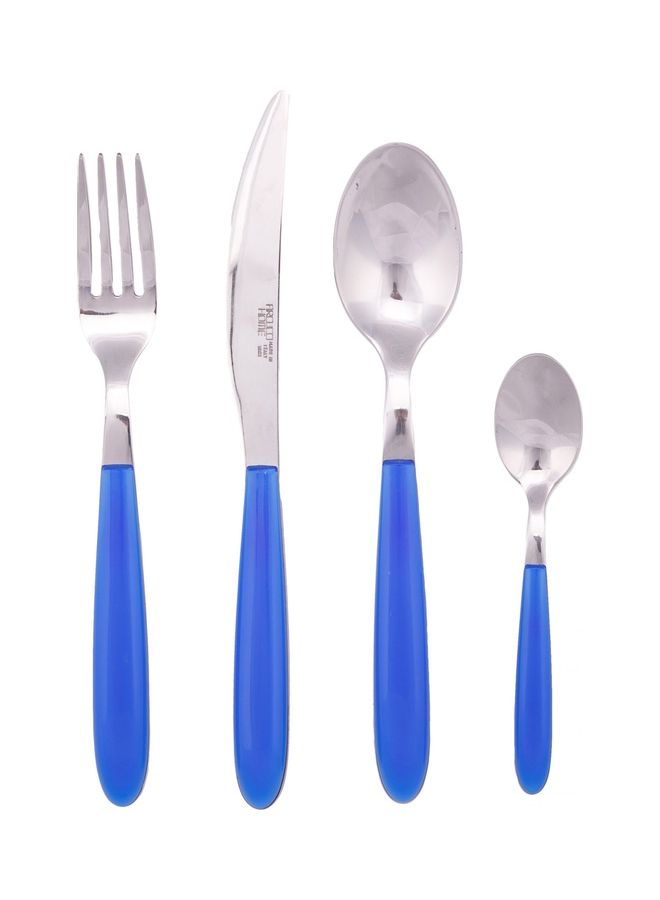أركوتشي طقم أدوات مائدة مكون من 4 قطع أزرق / فضي