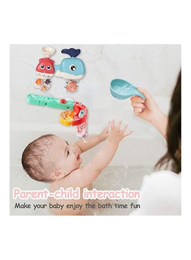 Generic - DIY Wall Suction Track Waterfall Spinning Gear Bathtub Toy - Image 1