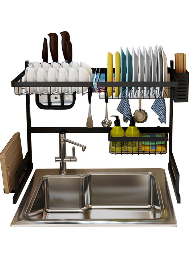Over The Sink Dish Rack Black 65x52x32cm  - Image 2