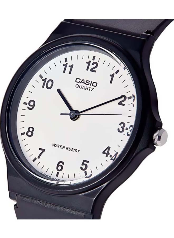 كاسيو ساعة يد بعقارب وسوار من السيليكون طراز MQ-24-7EUL - قياس 30 مم - لون أسود للرجال - Image 4