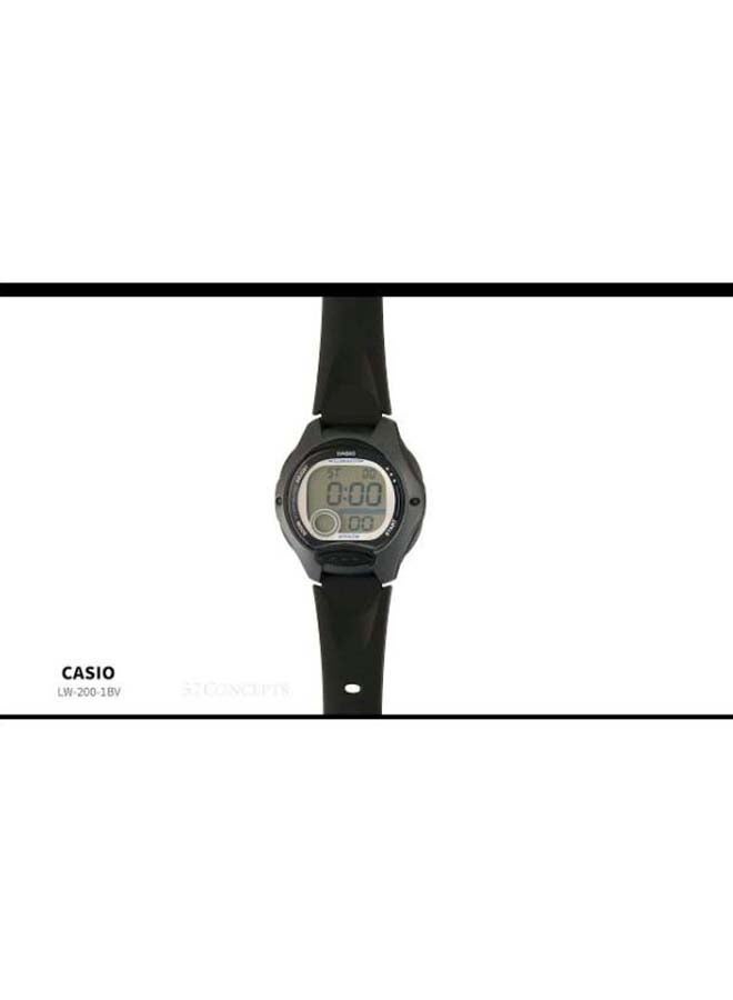CASIO - Boys' Water Resistant Digital Watch LW-200-1BVEF - 38 mm - Black - Image 1