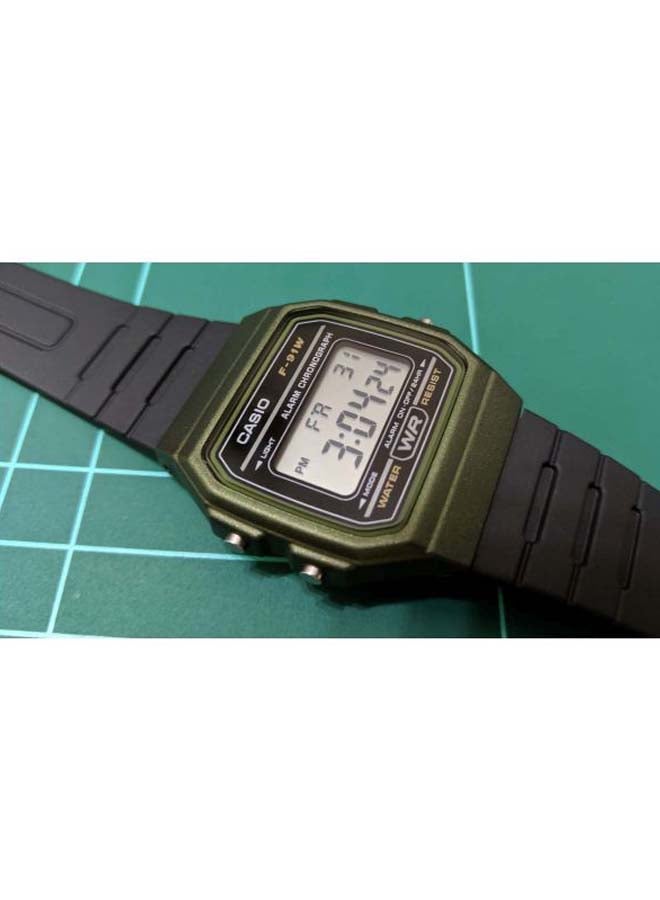CASIO - Men's Water Resistant Digital Watch F-91WM-3AEF - 35 mm - Black - Image 1
