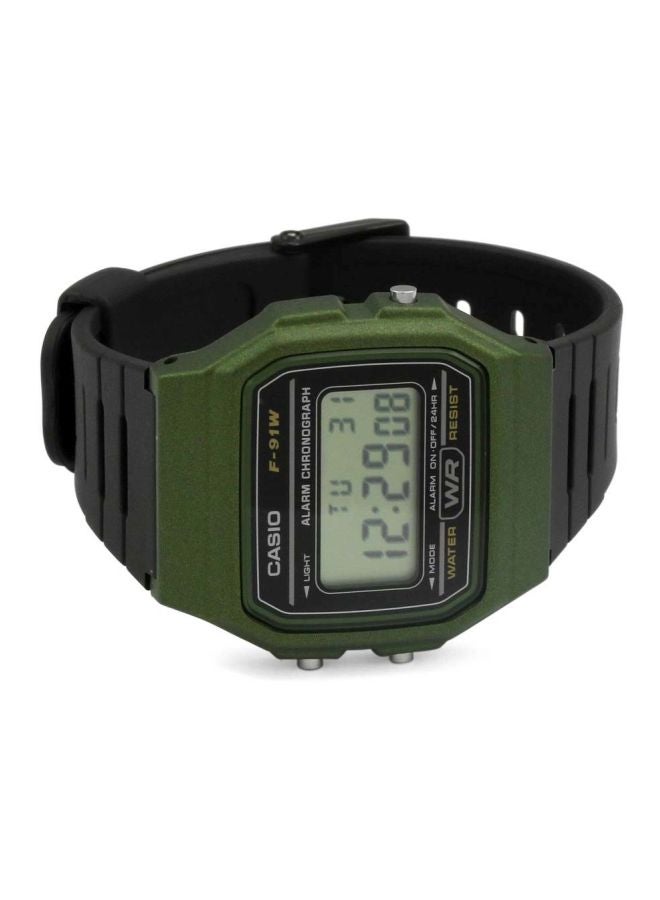 CASIO - Men's Water Resistant Digital Watch F-91WM-3AEF - 35 mm - Black - Image 1