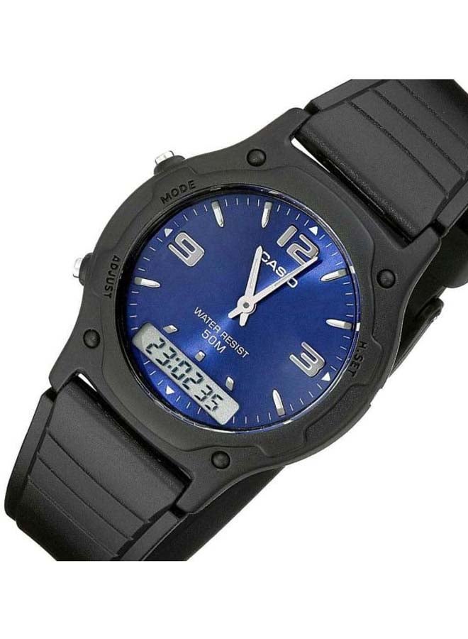 CASIO Men's Resin Analog And Digital Watch AW-49HE-2AVDF - 38 mm - Black - Image 4
