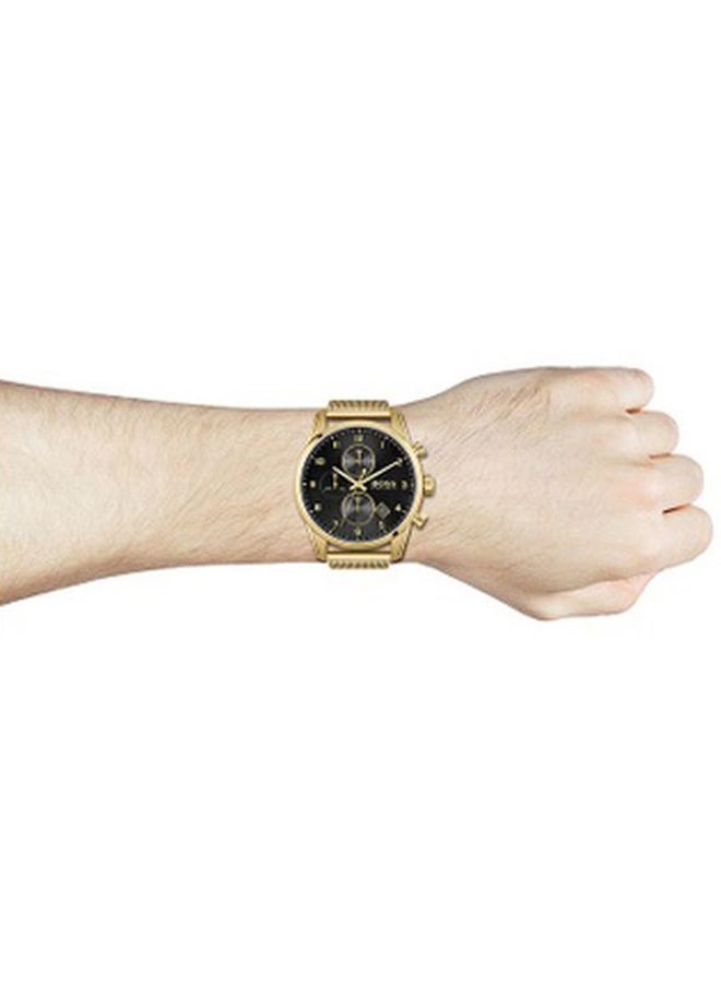 HUGO BOSS - Men's Skymaster Black Dial Watch - Image 1