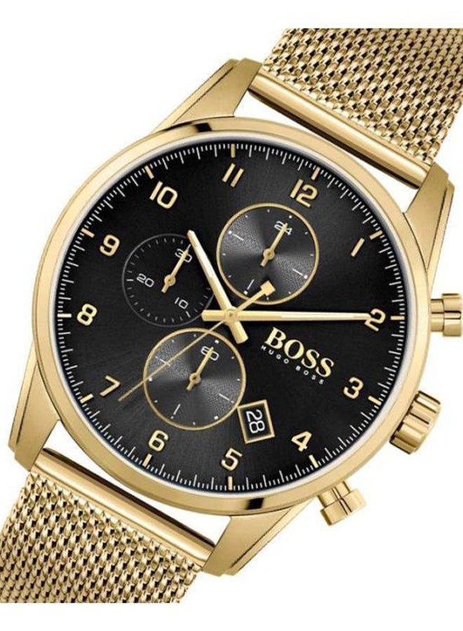 HUGO BOSS - Men's Skymaster Black Dial Watch - Image 1