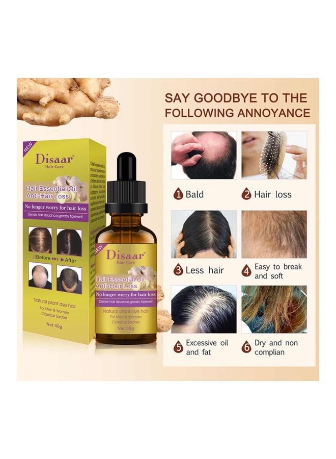 Disaar Natural Ginger Hair Care Essential Oil Multicolour 30grams - Image 4