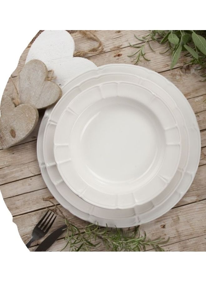 أركوتشي طبقٌ من البورسلان . أبيض 31x2سم - Image 2