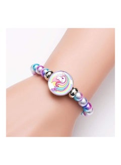 Faux Pearl Beads Unicorn Bracelet