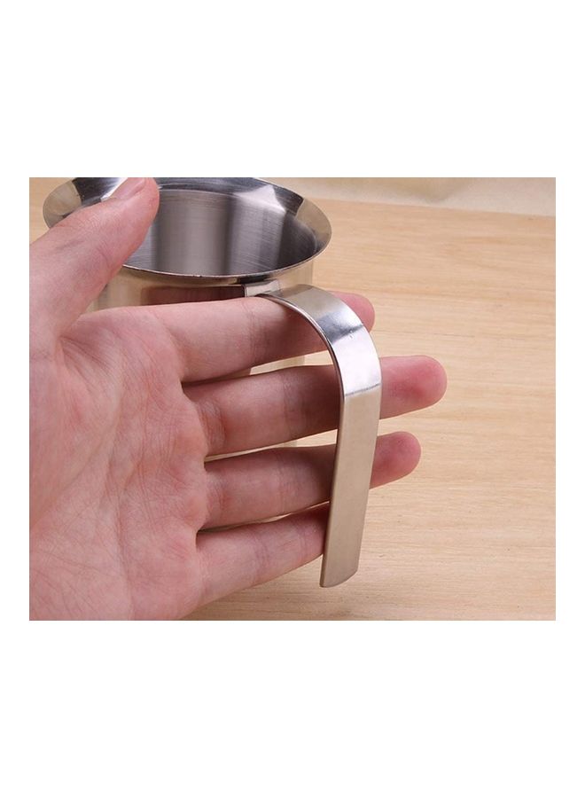 XiuWoo - Stainless Steel Double-Layer Filter Manual Foamer With Lid Silver - Image 1