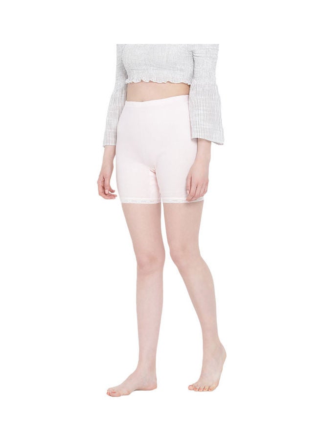 BYC High Waist  Slim Comfortable Inner Shorts Baby Pink - Image 3