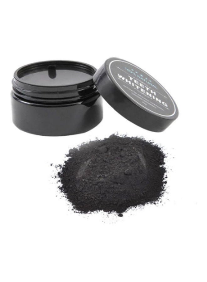 Organic Charcoal Teeth Whitening Powder Black 30grams - Image 2