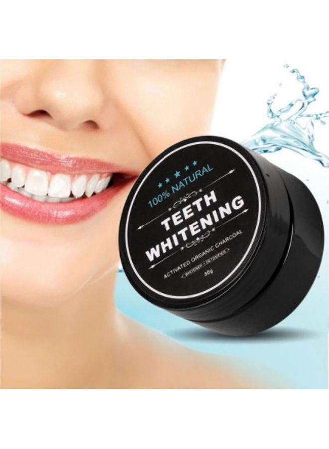 Organic Charcoal Teeth Whitening Powder Black 30grams - Image 3