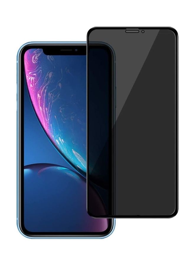 18D Large Arc Privacy Screen Protector For Apple  iPhone XS Clear/Black