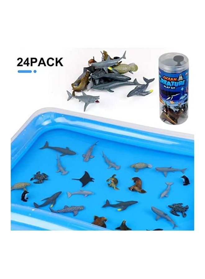 24-Piece Sea Animal with Inflatable Water Mat  - Image 1