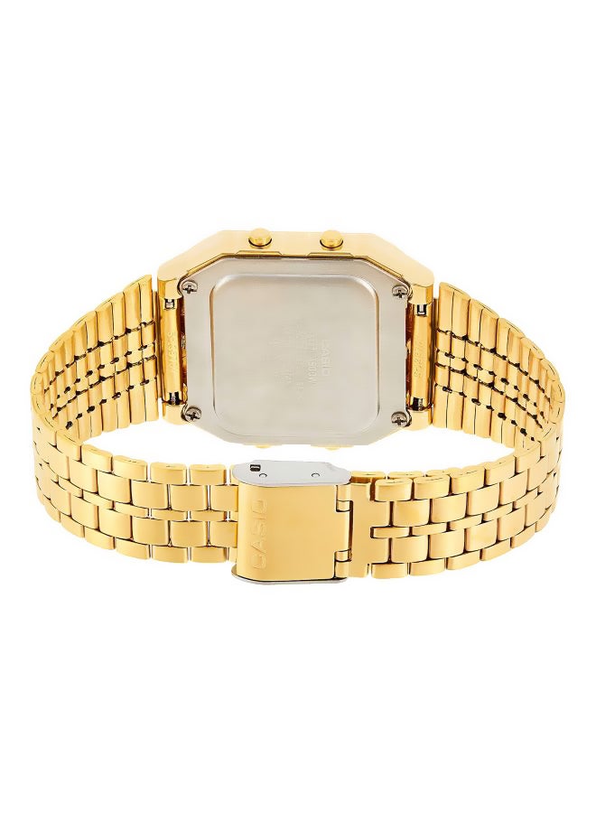 كاسيو ساعة كوارتز رقمية من الستانلس ستيل A500WGA-9D للرجال - Image 2