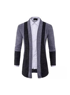 Plain Basic  Long Sleeve Blazer Grey