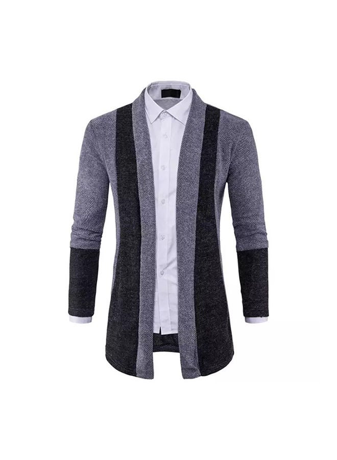 Generic - Plain Basic  Long Sleeve Blazer Grey - Image 1