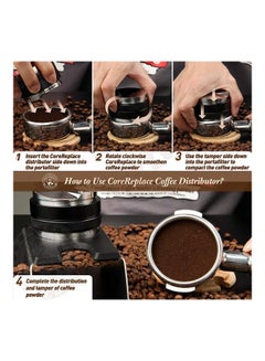 XiuWoo 51mm Non-slip Coffee Tamper Silver/Black  - Image 4