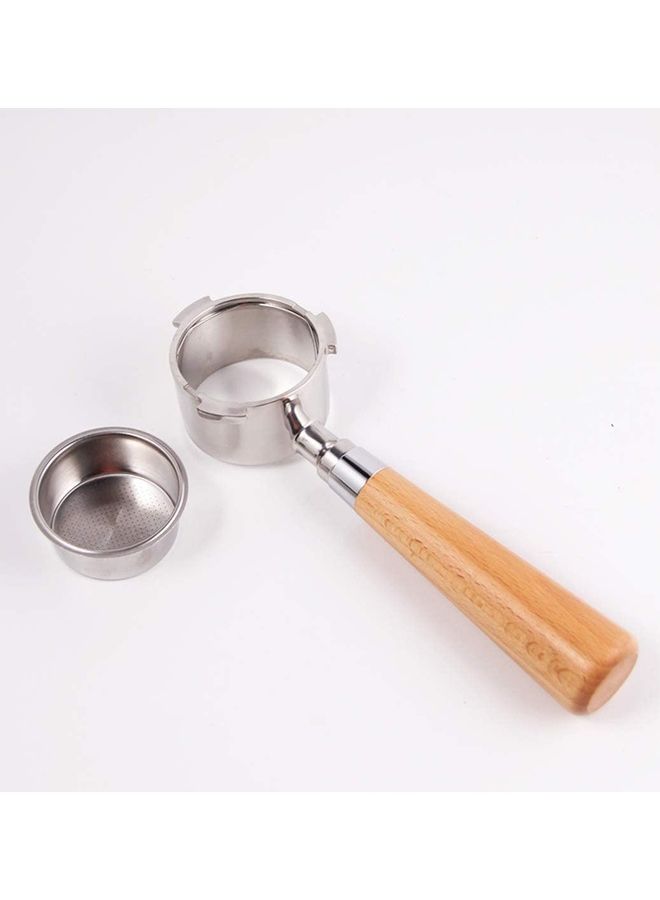 شو وو فلتر قهوة الإسبريسو من دون قاعدة فضي / بيج 51مم - Image 5